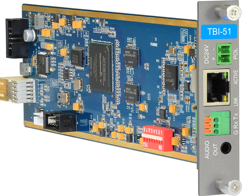 TBI-51  HDBaseT单通道时基同步型变换输入卡